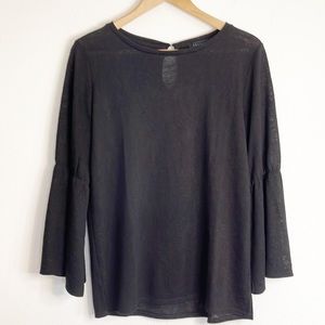 Sanctuary knit bell sleeve top S